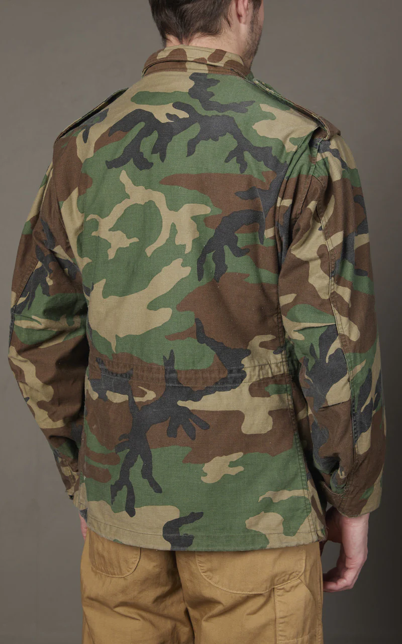 Military Surplus Vintage M-65 US Field Jacket Woodland - Image 8