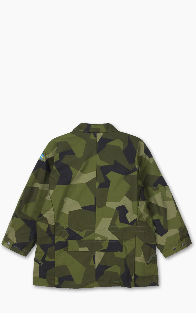 Military Surplus Vintage M-90 Swedish Field Jacket Camo - Image 3