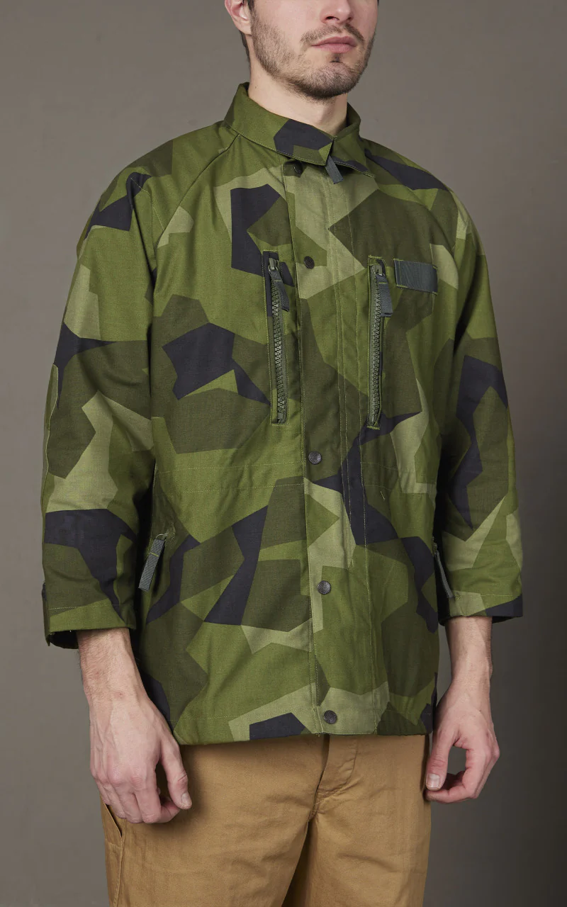 Military Surplus Vintage M-90 Swedish Field Jacket Camo - Image 4