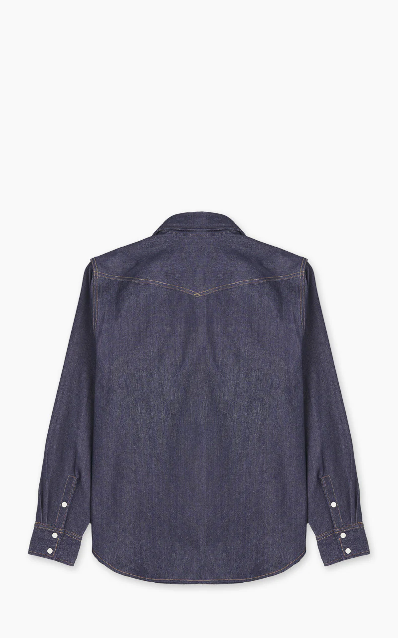 Mister Freedom Appaloosa Western Snap Denim Shirt Indigo - Image 6