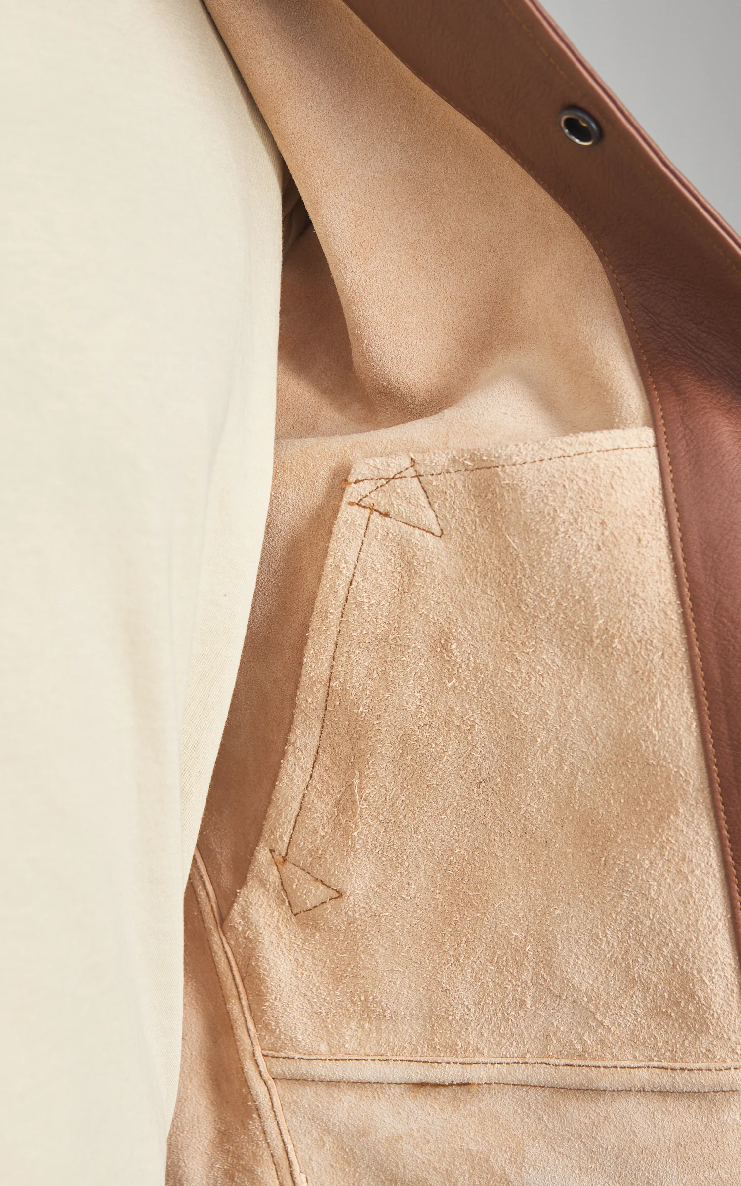 Mister Freedom Campus "Stud" Jacket Bison Leather Brown - Image 5