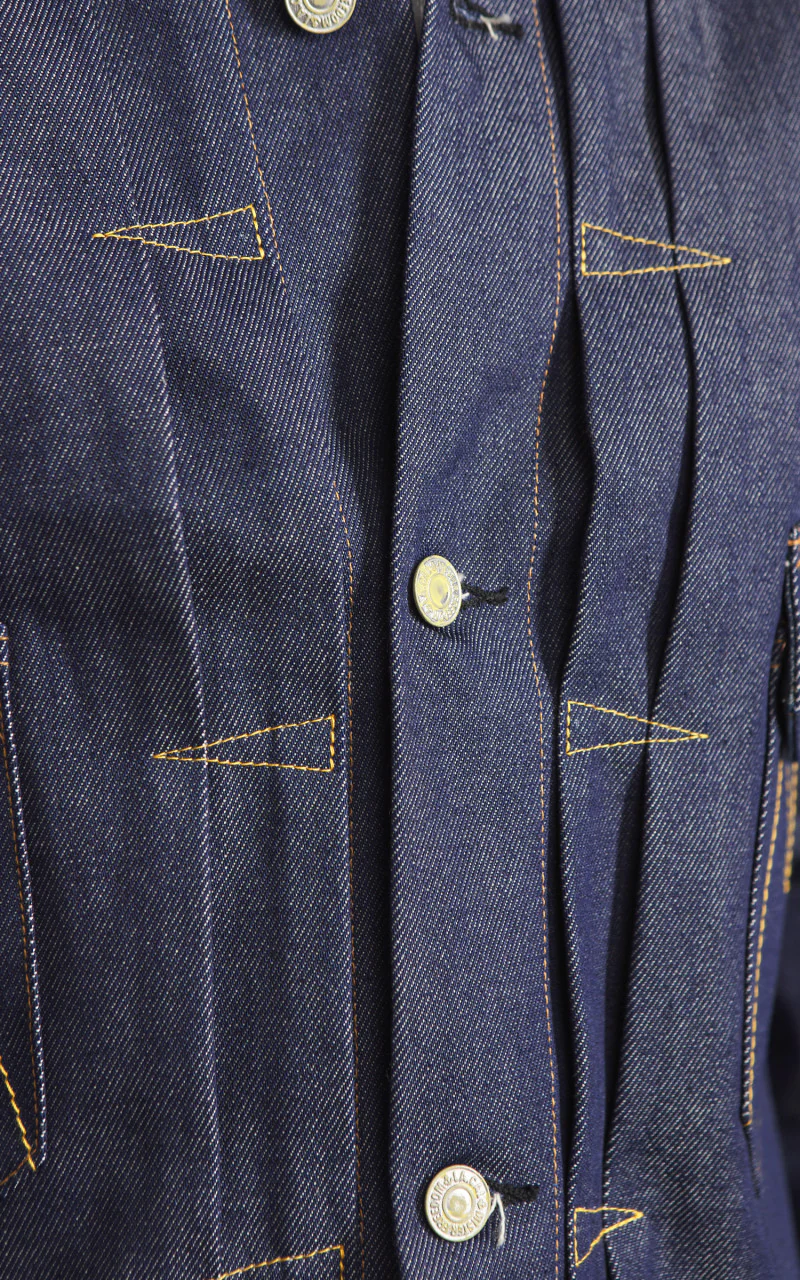 Mister Freedom Ranch Blouse Cone Denim Unwashed Indigo - Image 9
