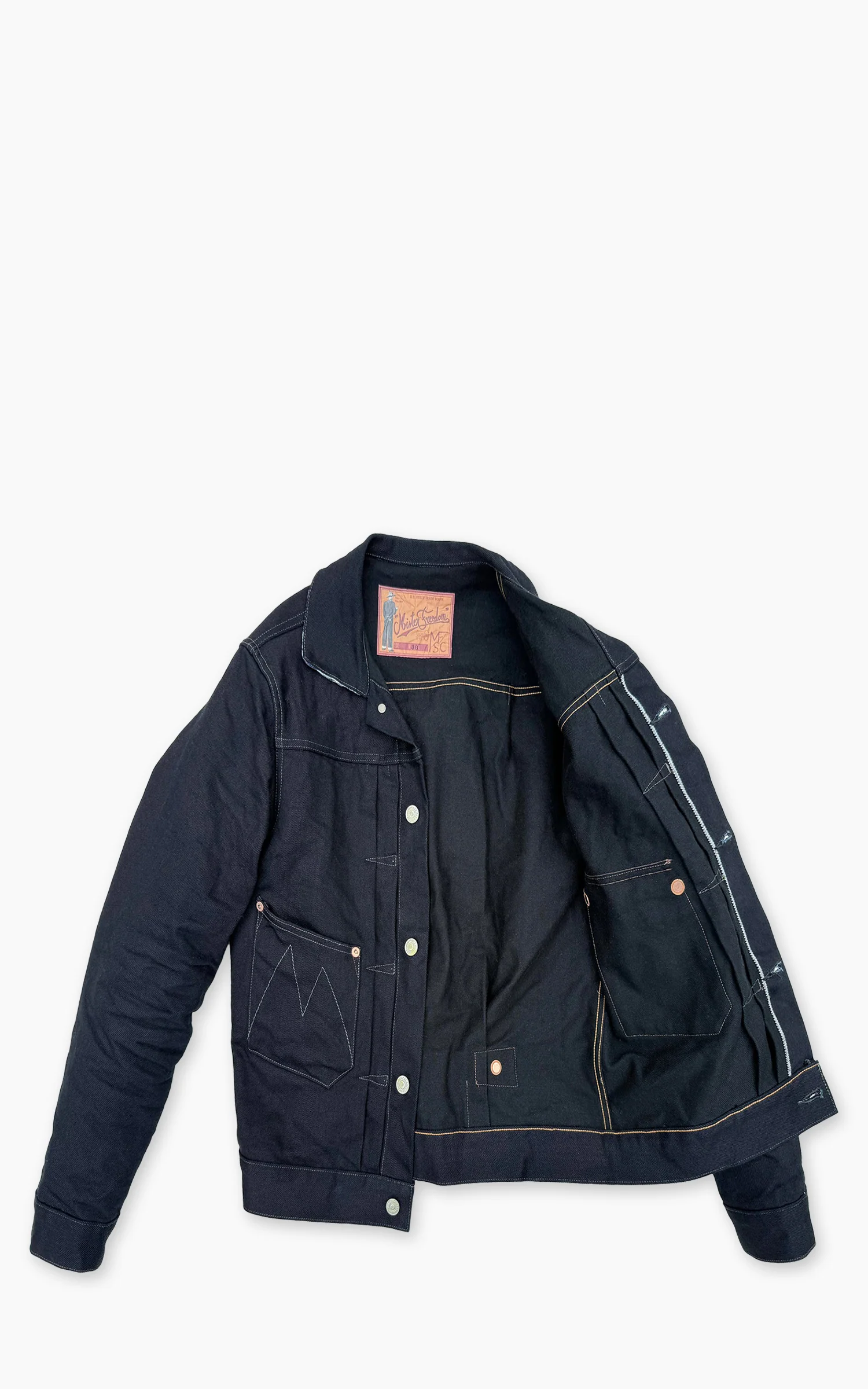 Mister Freedom Ranch Blouse Denim Unwashed Midnight Indigo - Image 8