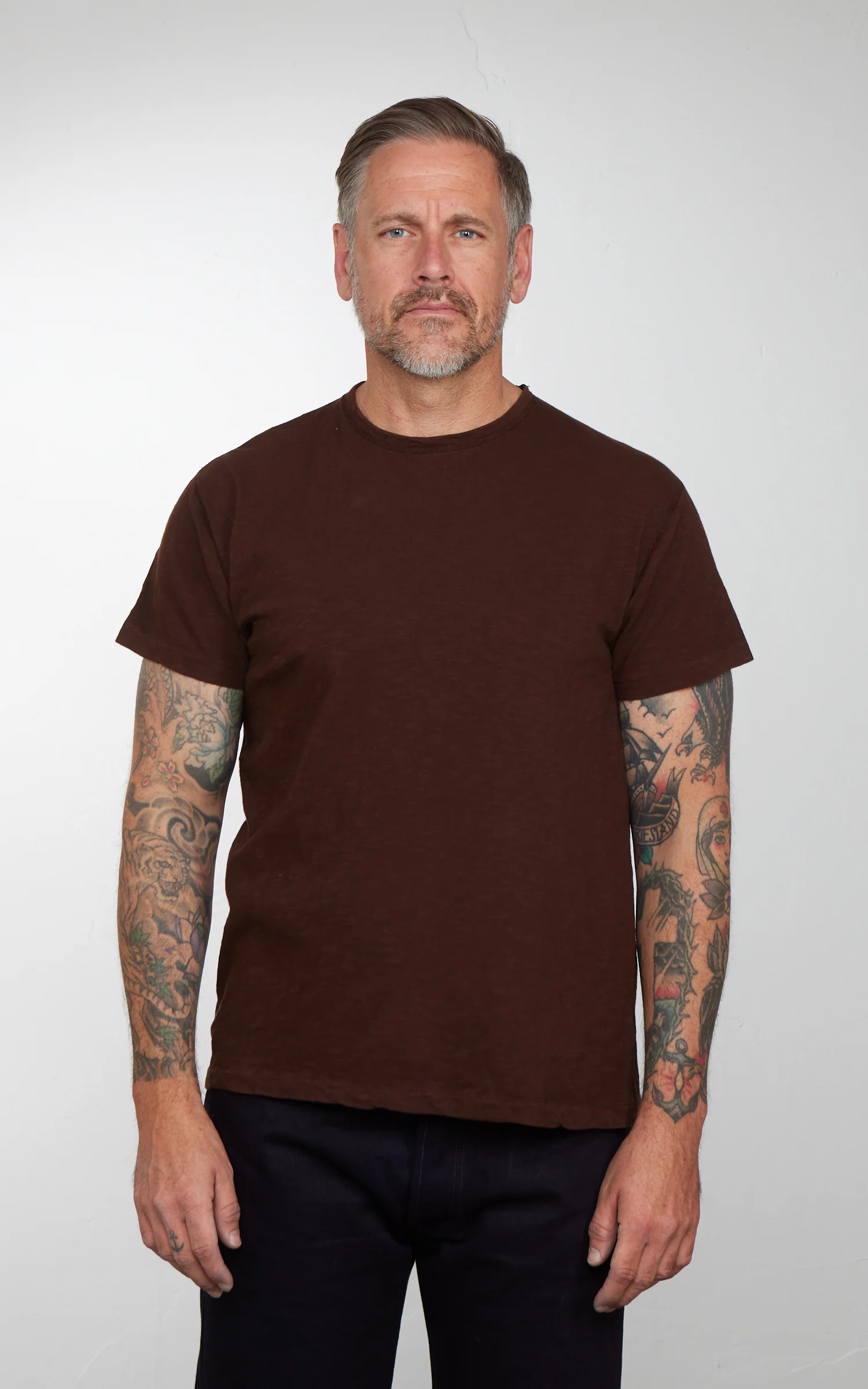Mister Freedom Stanley T-Shirt Seal Brown - Image 2