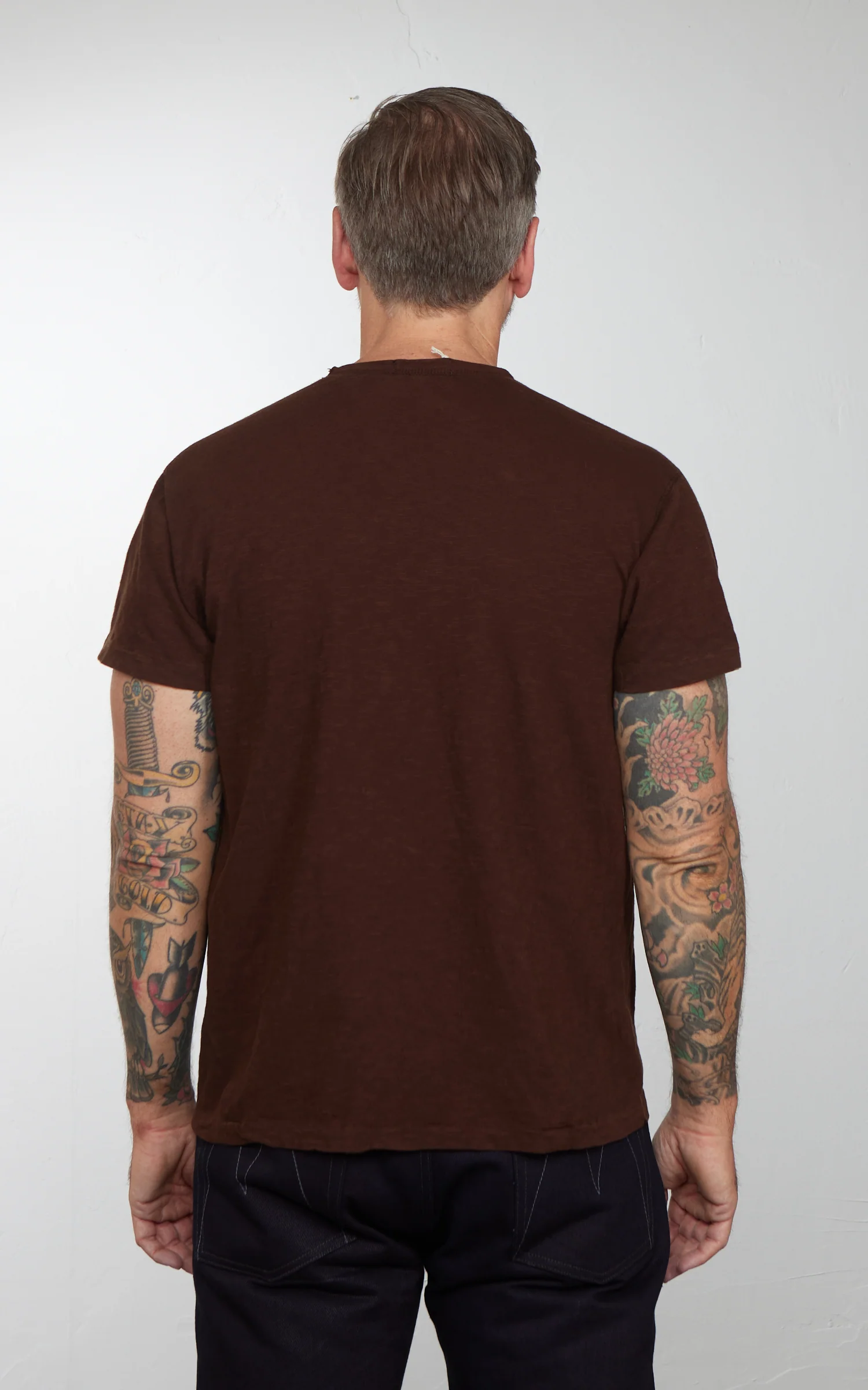 Mister Freedom Stanley T-Shirt Seal Brown - Image 5