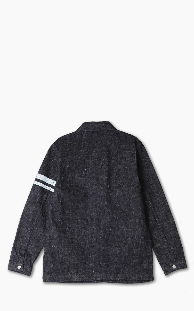 Momotaro Jeans 03-087 Denim Coverall Jacket Indigo 16oz - Image 8