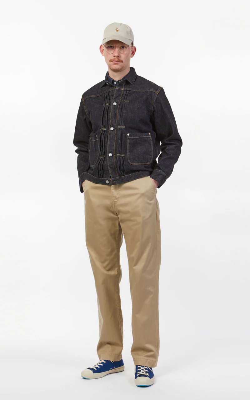 Momotaro Jeans 03-181 Classic Denim Jacket Indigo - Image 3