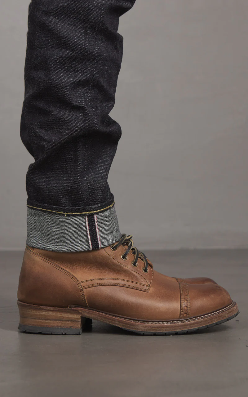 Momotaro Jeans 0306-13 Tight Tapered Denim Indigo 13oz - Image 8