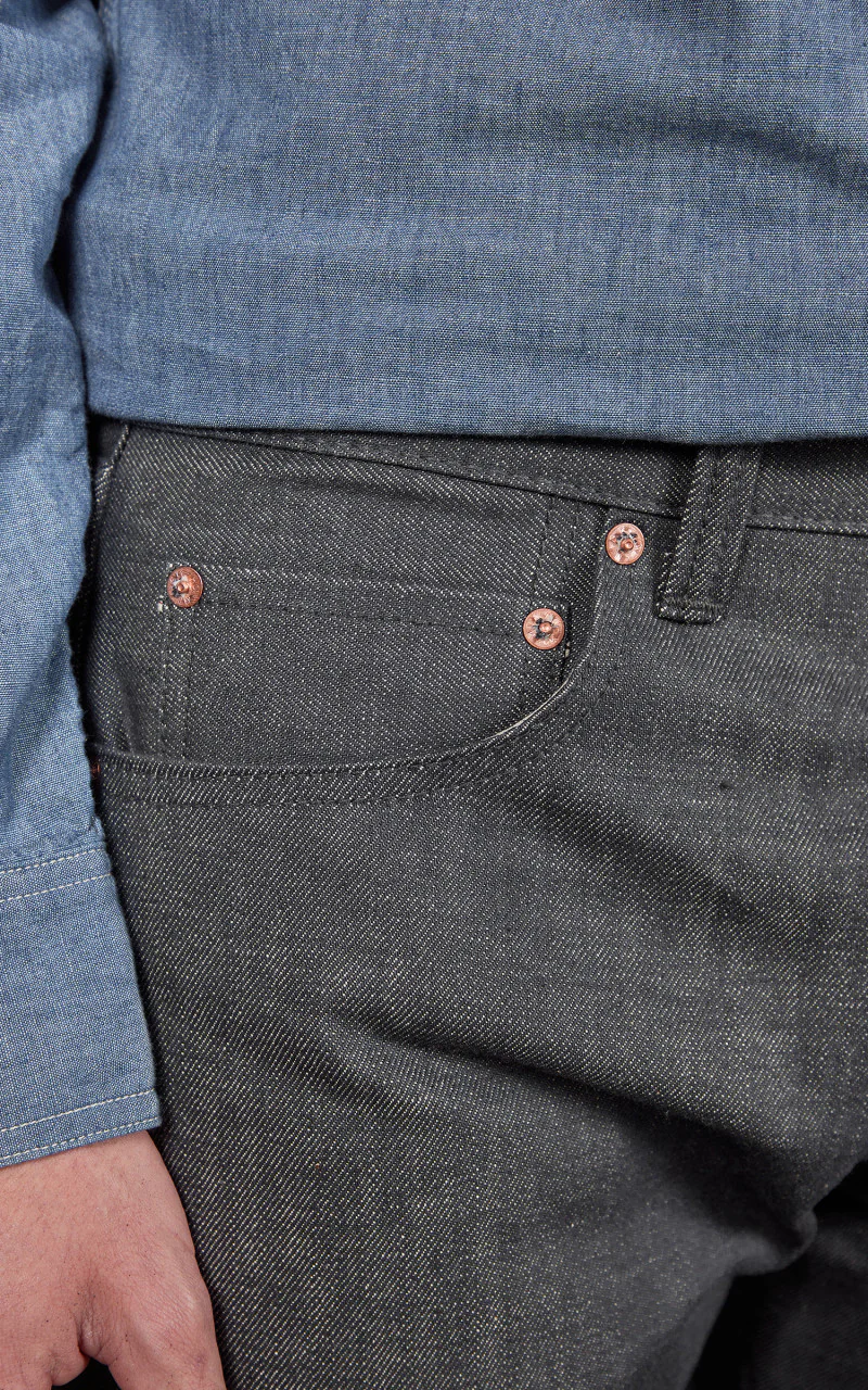 Momotaro Jeans 0306-70G Selvedge Grey Denim 14oz - Image 5