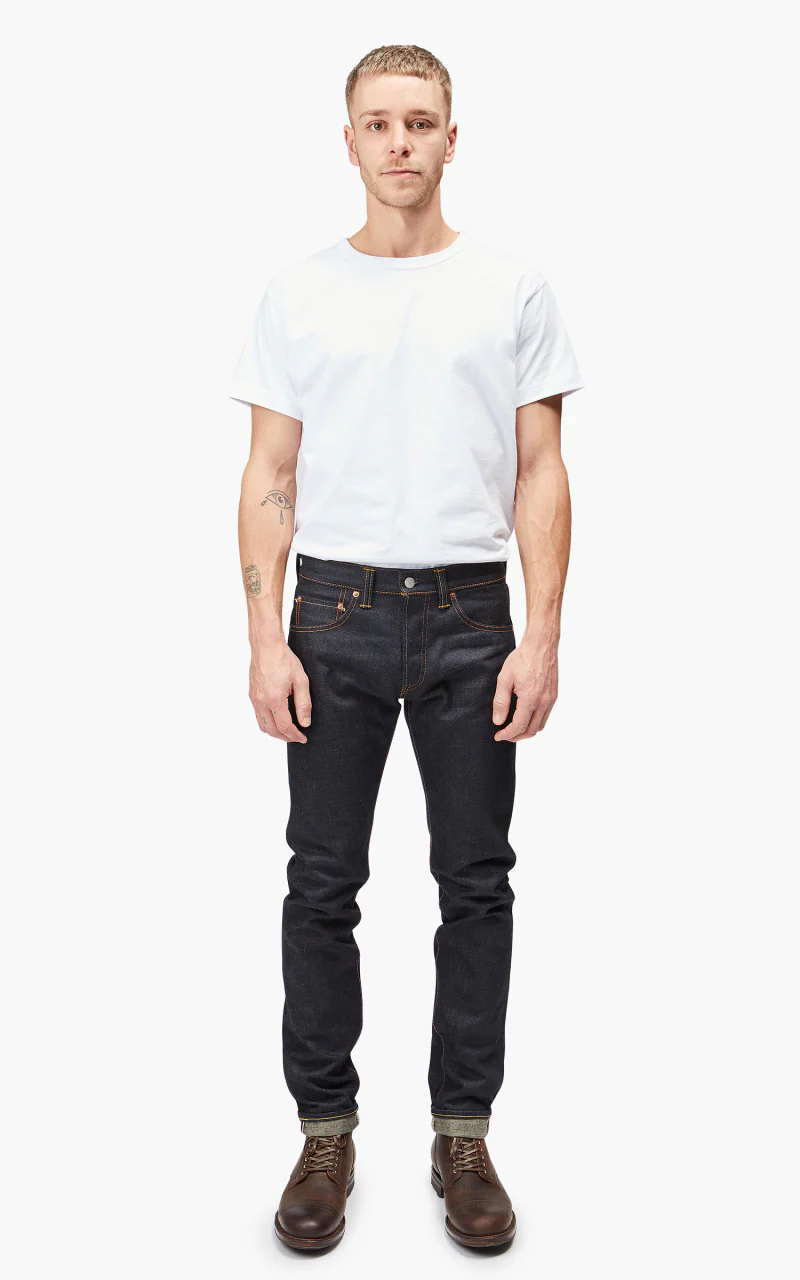 Momotaro Jeans 0306-BESP Indigo x Beige 18oz - Image 2