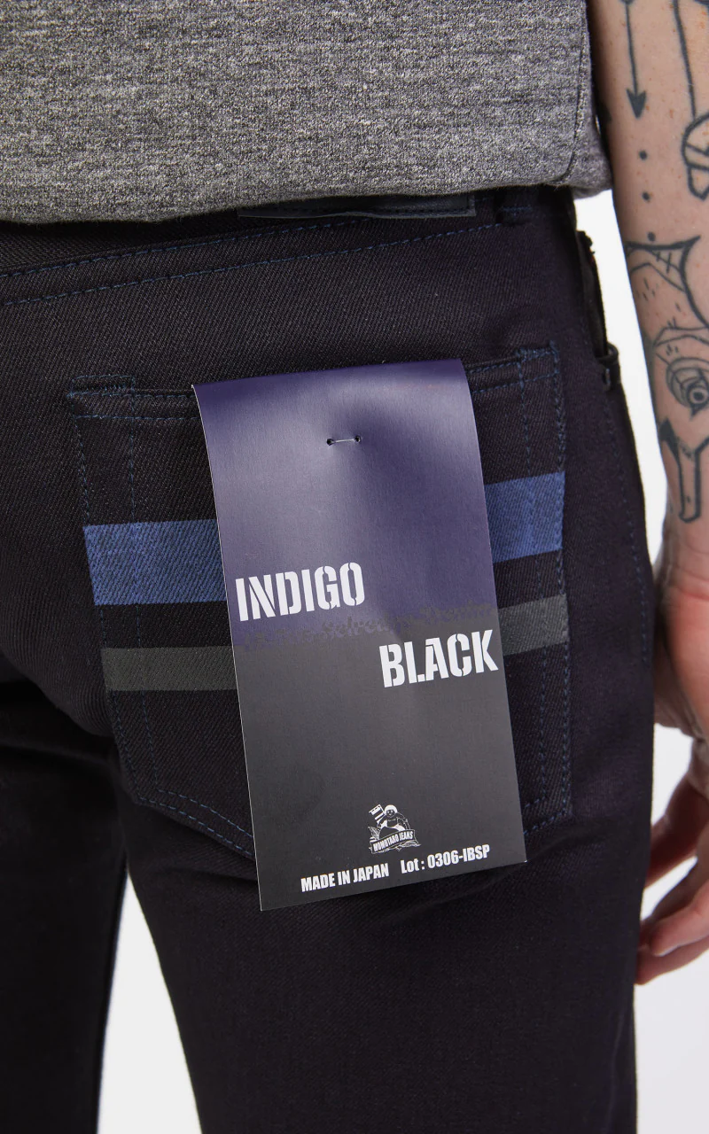 Momotaro Jeans 0306-IBSP Indigo x Black Denim GTB 15.7oz - Image 7