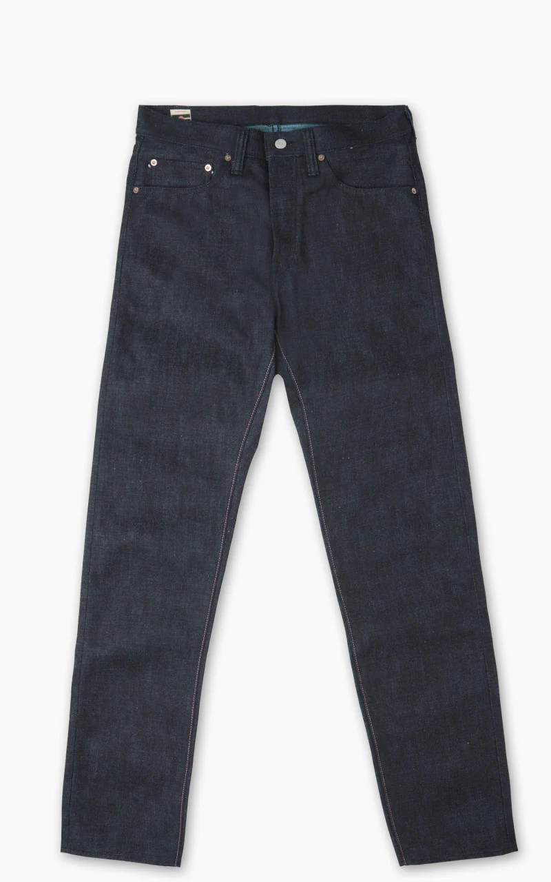 Momotaro Jeans 0306-IM Indigo x Mint Blue Tight Tapered 15.7oz - Image 2