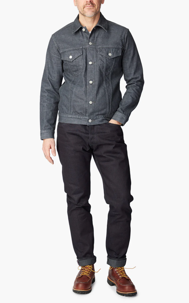 Momotaro Jeans 0405-52GSP Indigo x Grey Double Face Denim 18oz - Image 2