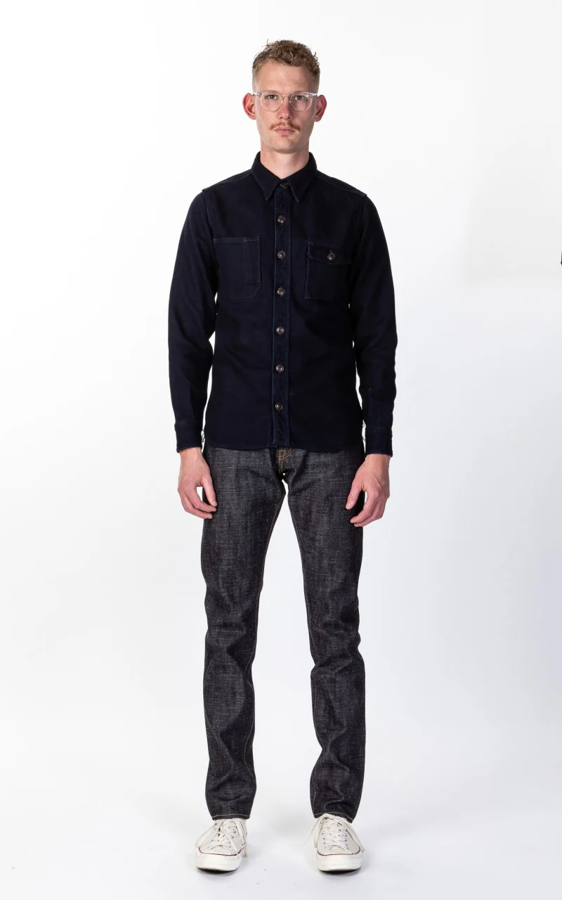 Momotaro Jeans 0405-82IE Indigo Selvedge Texture Denim GTB Embroidery 16oz - Image 2