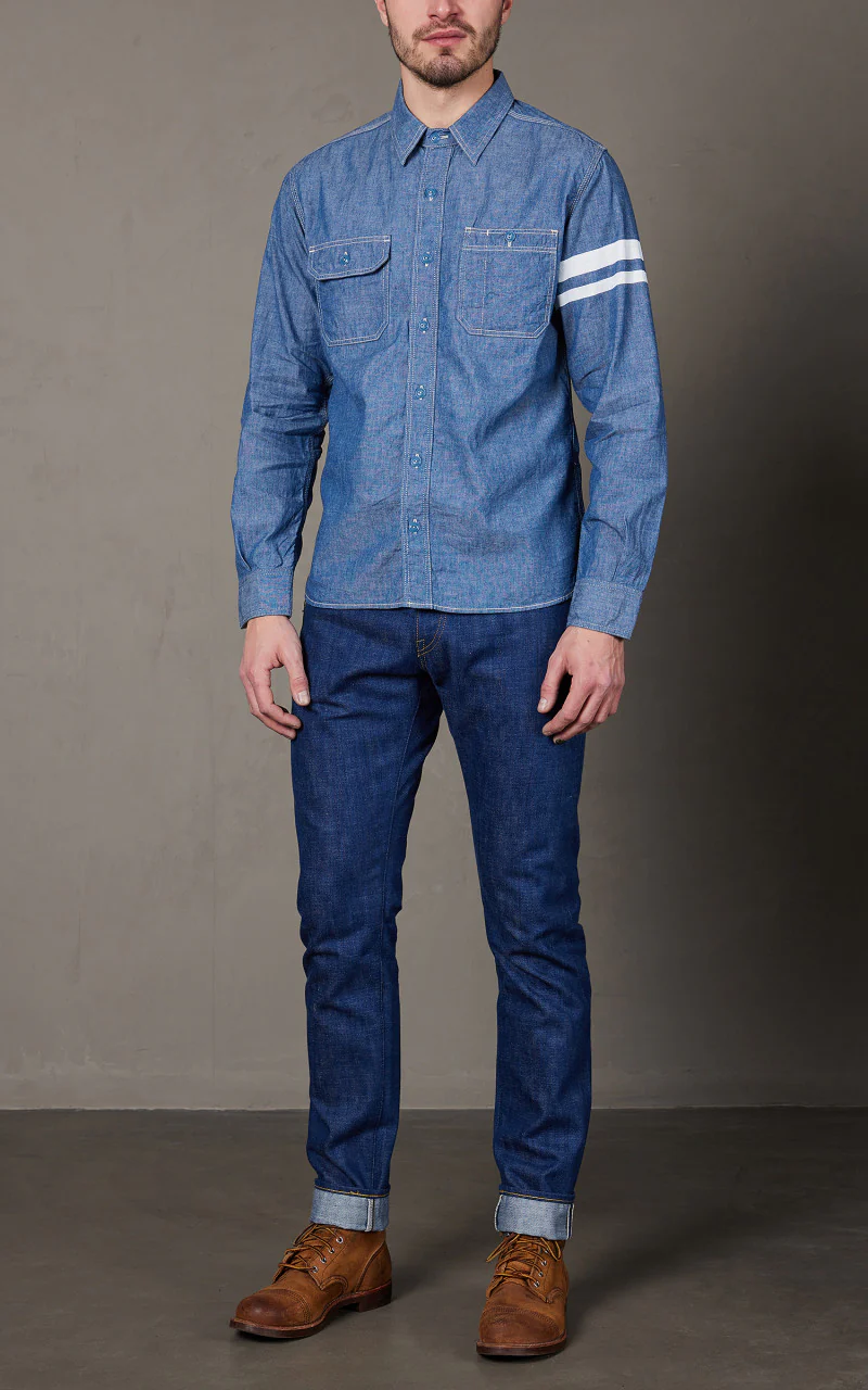 Momotaro Jeans 0405-AI Ultimate Natural Indigo Denim 13.5oz - Image 2