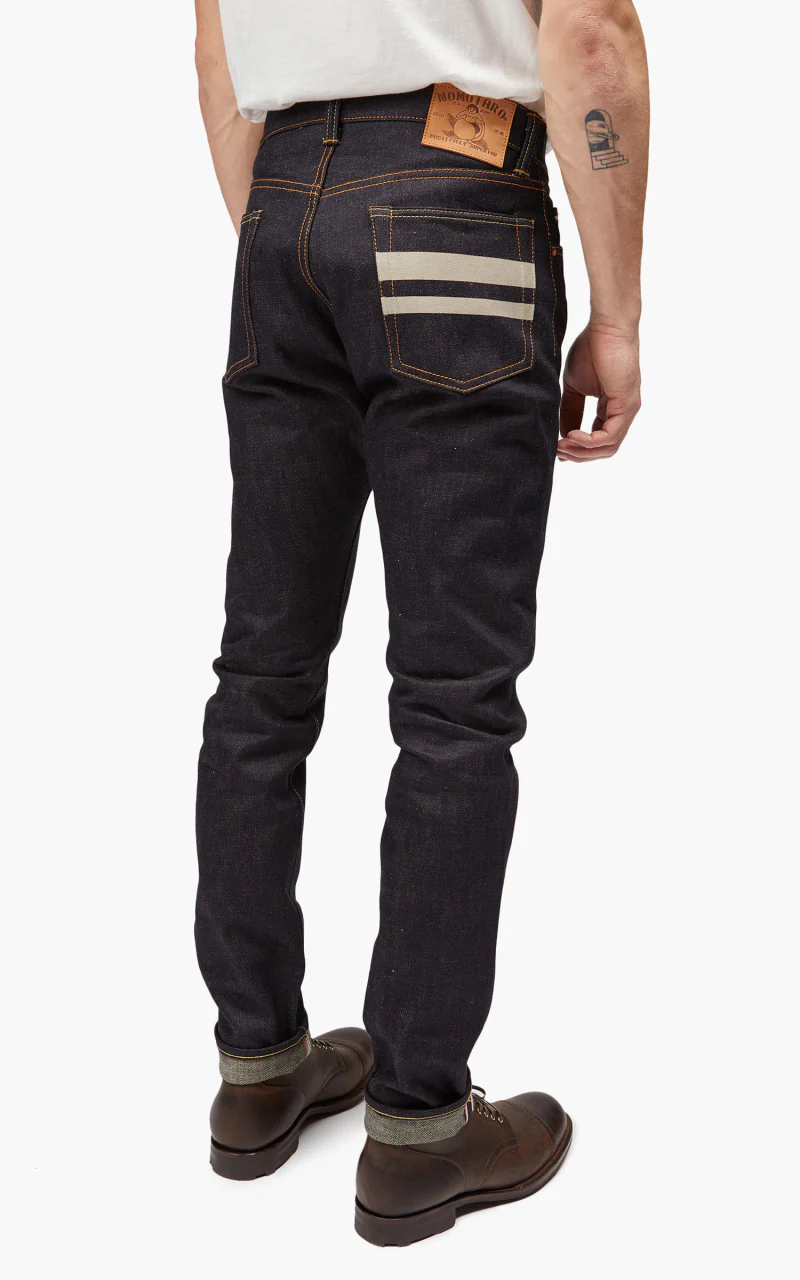 Momotaro Jeans 0405-BESP Indigo x Beige 18oz - Image 3