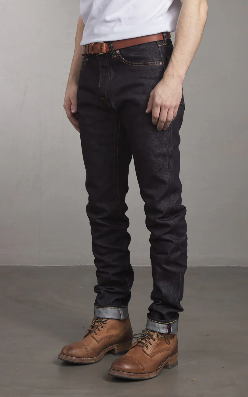 Momotaro Jeans 0405SILK High Tapered Cotton Silk Denim 16oz - Image 2