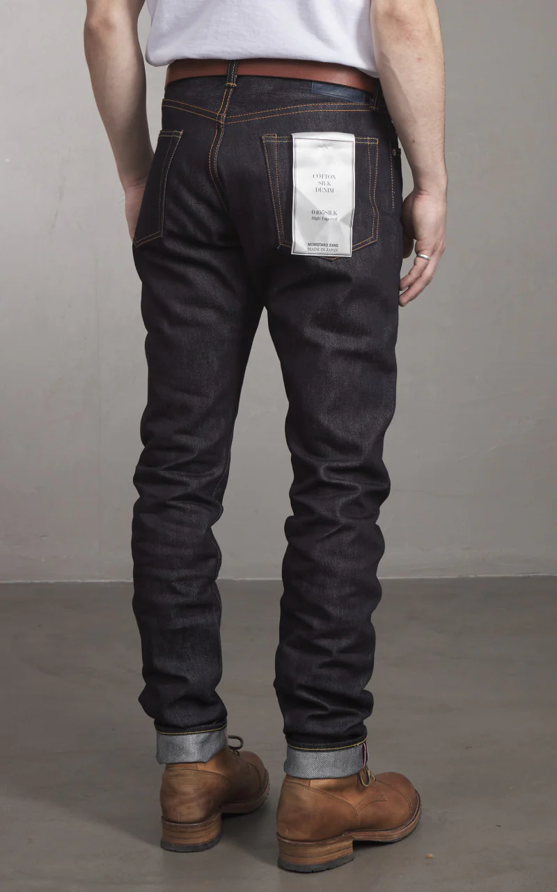 Momotaro Jeans 0405SILK High Tapered Cotton Silk Denim 16oz - Image 4