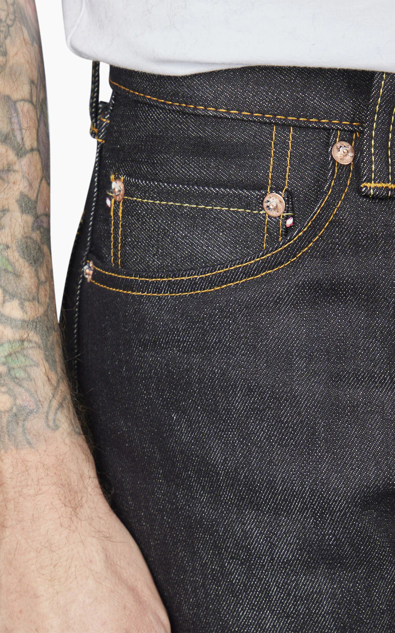 Momotaro Jeans 0405SILKSP Cotton Silk Denim 14.5oz - Image 5