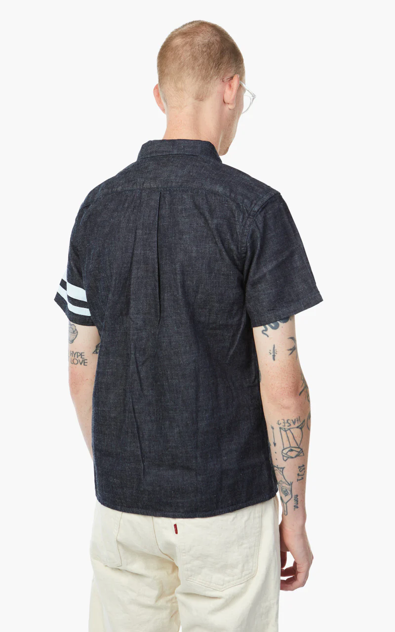 Momotaro Jeans 06-112 Selvedge Shirt Indigo 8oz - Image 4