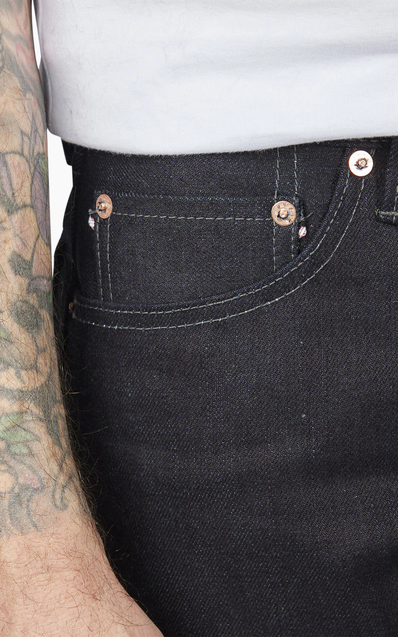 Momotaro Jeans 0605-52GSP Indigo x Grey Double Face Denim 18oz - Image 5