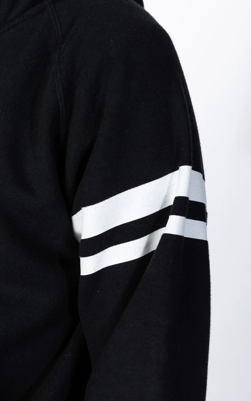 Momotaro Jeans 07-044 Heavyweight Hoodie Black GTB - Image 5