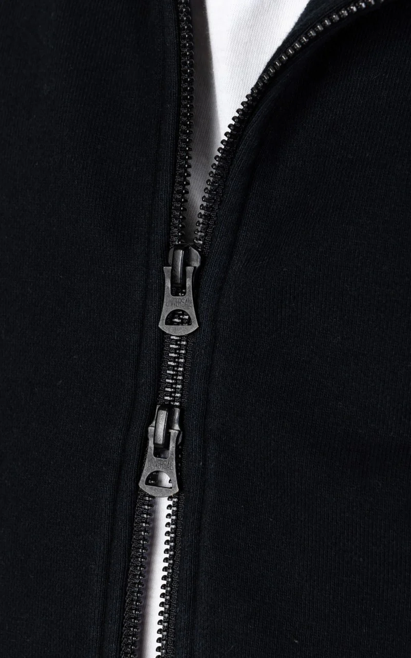 Momotaro Jeans 07-044 Heavyweight Hoodie Black GTB - Image 7
