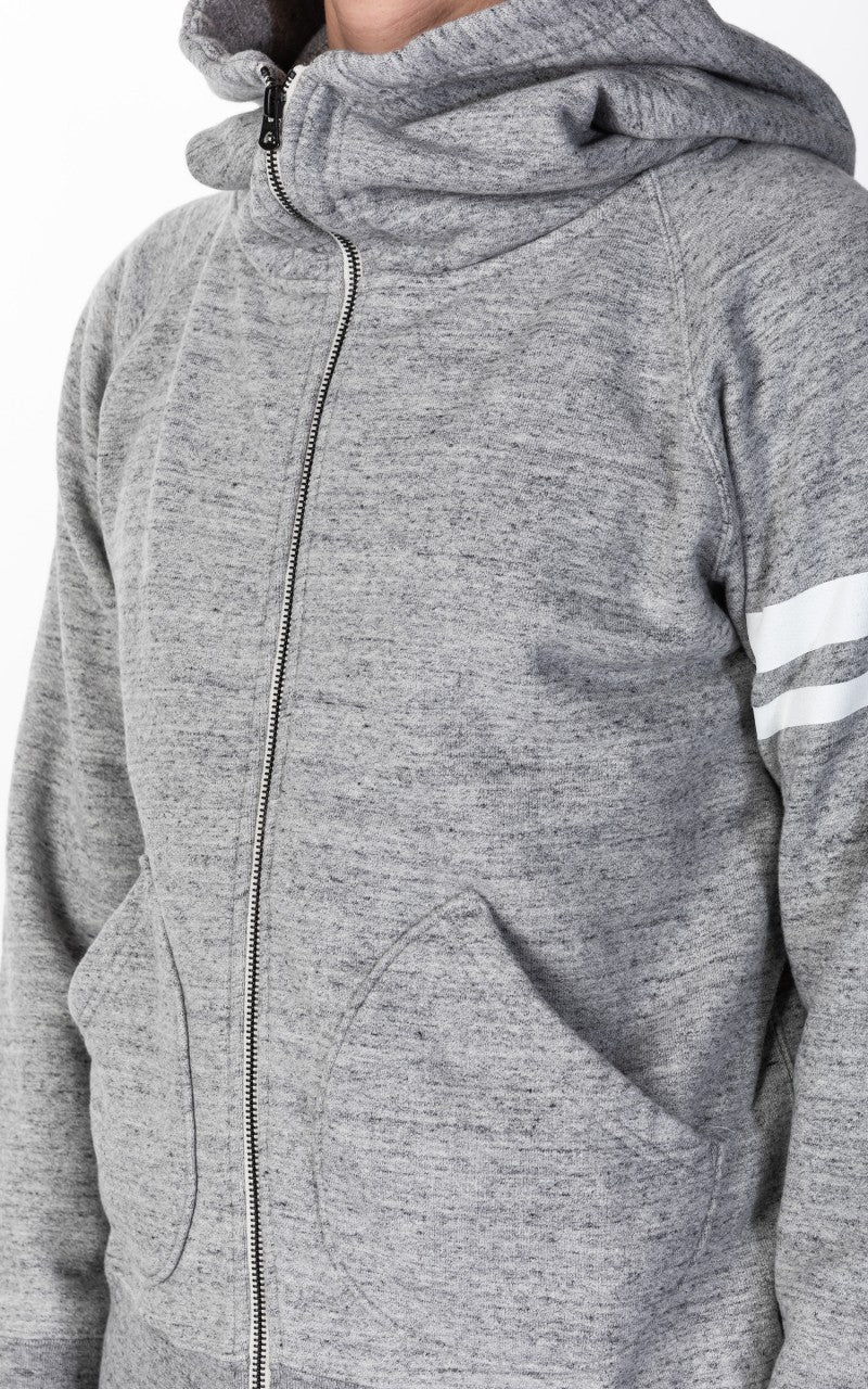 Momotaro Jeans 07-044 Heavyweight Hoodie Grey GTB - Image 4
