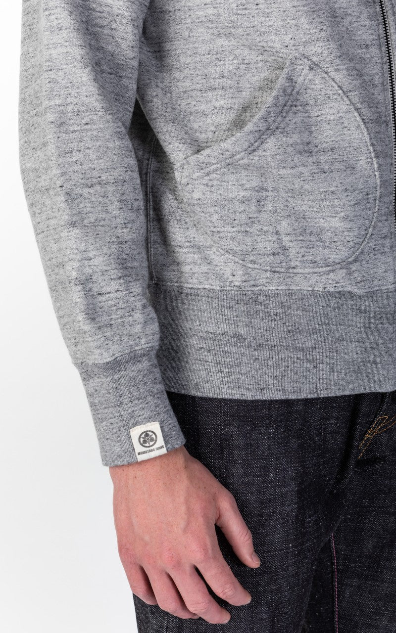 Momotaro Jeans 07-044 Heavyweight Hoodie Grey GTB - Image 7