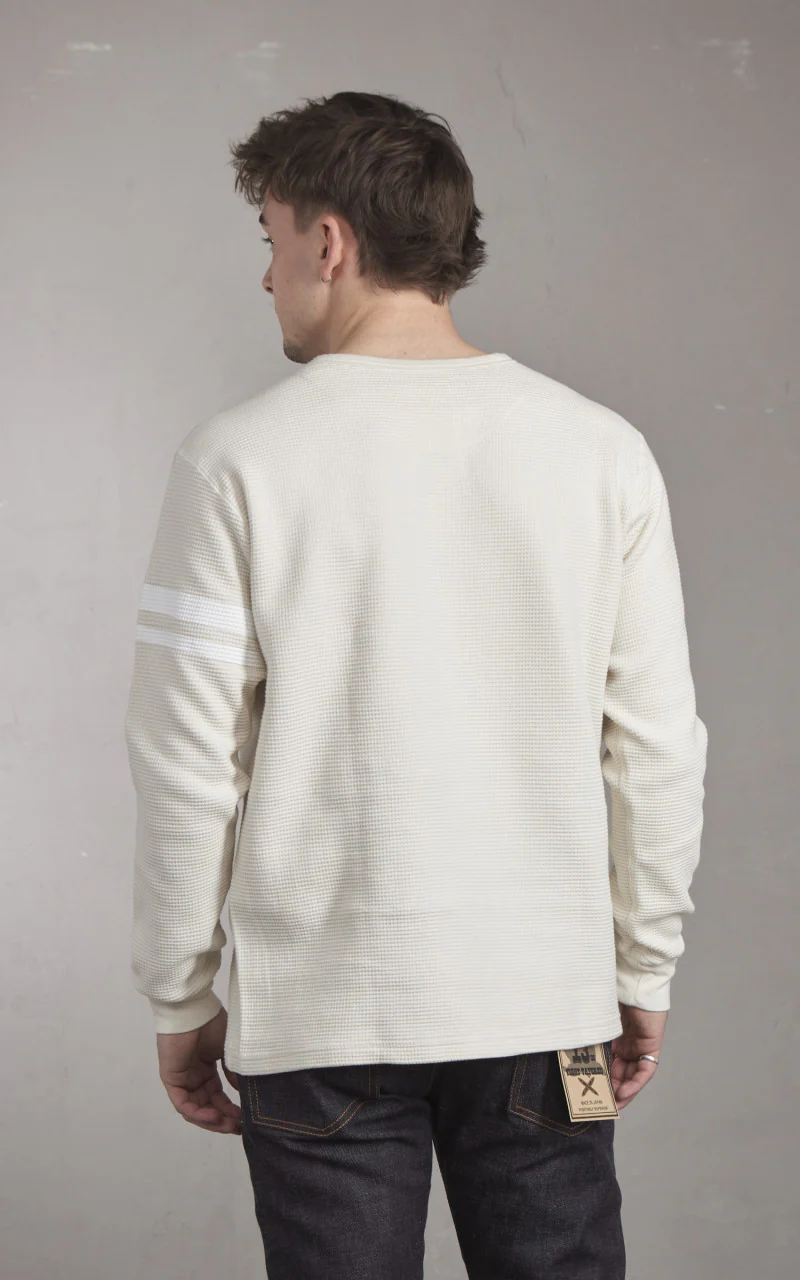 Momotaro Jeans 07-079 Thermal T-Shirt Longsleeve Natural - Image 4