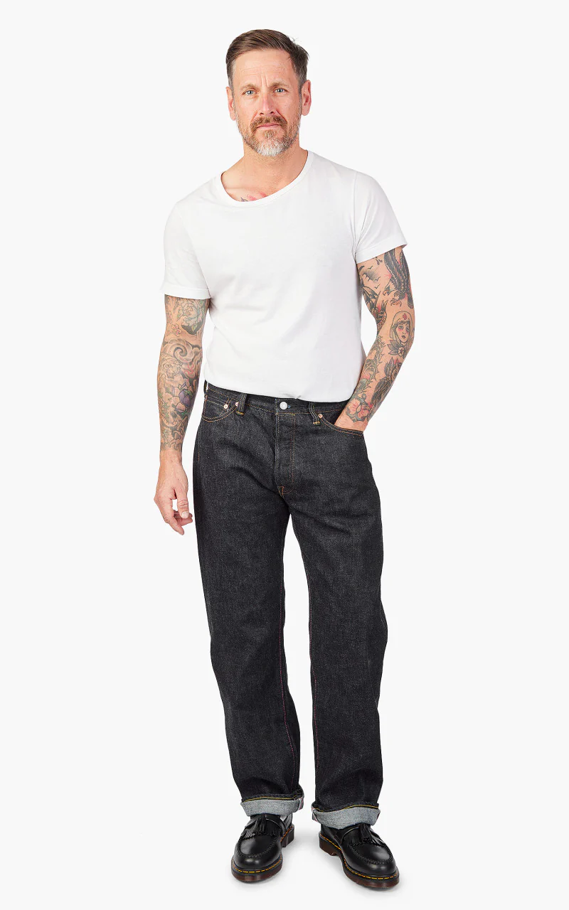 Momotaro Jeans 0905-SP GTB Classic Straight Jeans Rinsed Indigo 15.7oz - Image 2