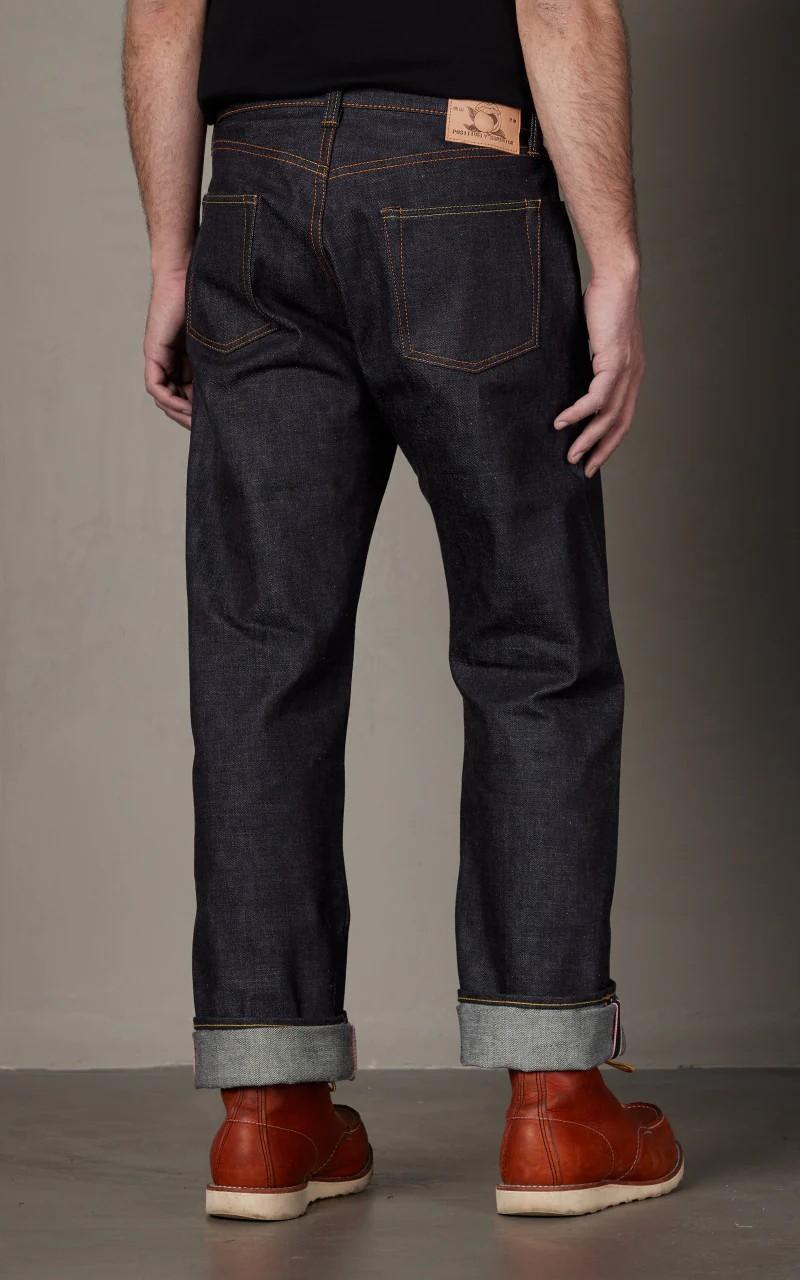 Momotaro Jeans 0906-V Classic Straight Denim Indigo 15.7oz - Image 5
