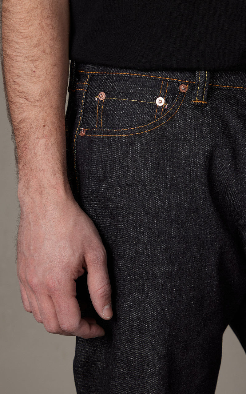 Momotaro Jeans 0906-V Classic Straight Denim Indigo 15.7oz - Image 8