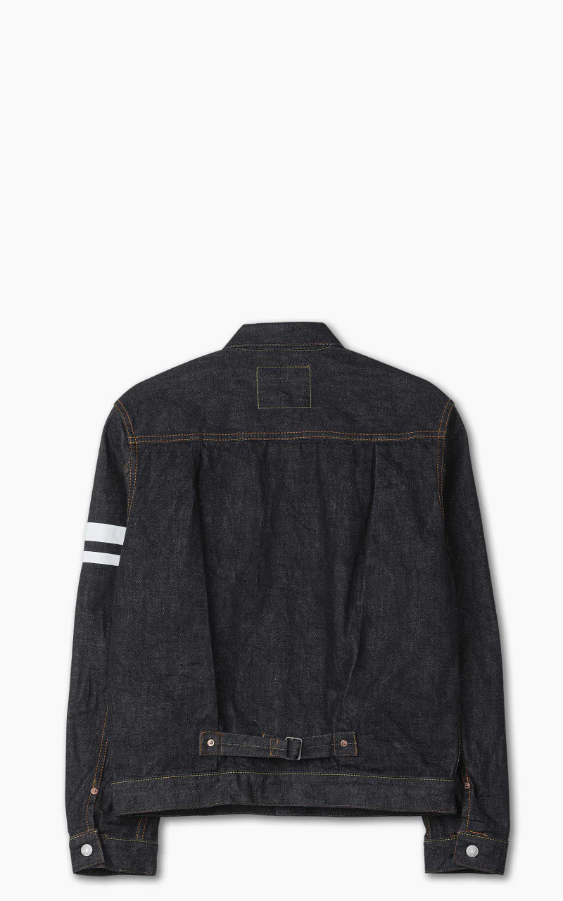 Momotaro Jeans 1105SP Type 1 Denim Jacket Rinsed Indigo 15.7oz - Image 4