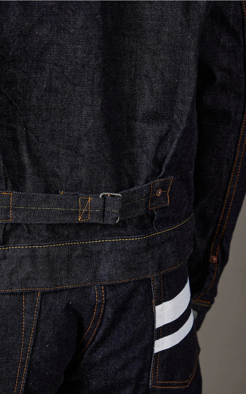 Momotaro Jeans 1105SP Type 1 Denim Jacket Rinsed Indigo 15.7oz - Image 8