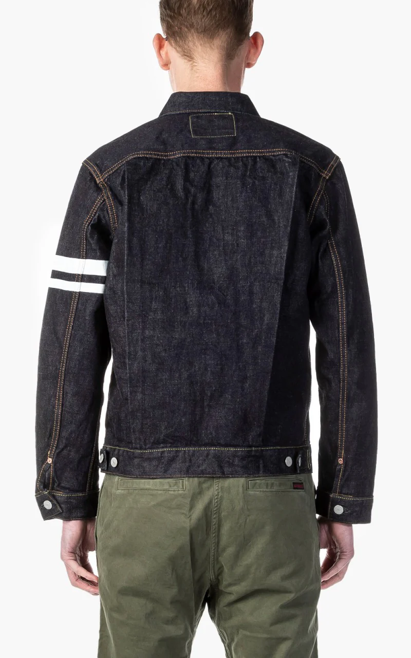 Momotaro Jeans 2105SP Type 2 Denim Jacket GTB Rinsed Indigo - Image 4