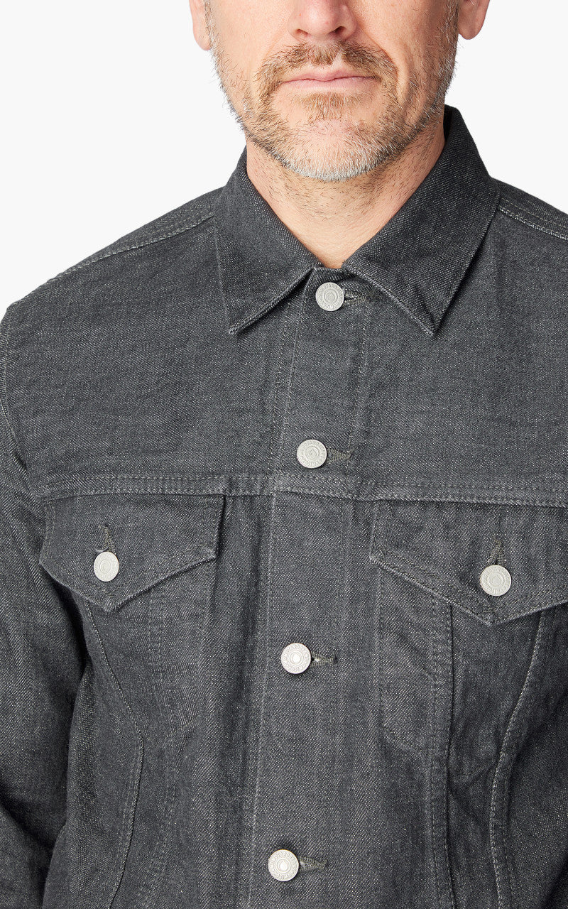 Momotaro Jeans 3105-70G Selvedge Grey Denim Jacket 14oz - Image 4