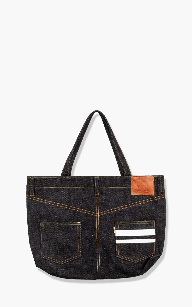 Momotaro Jeans B-11-S Denim Tote Bag Indigo