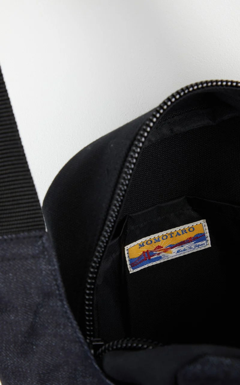 Momotaro Jeans B-29 Mini Denim Bag Indigo - Image 3