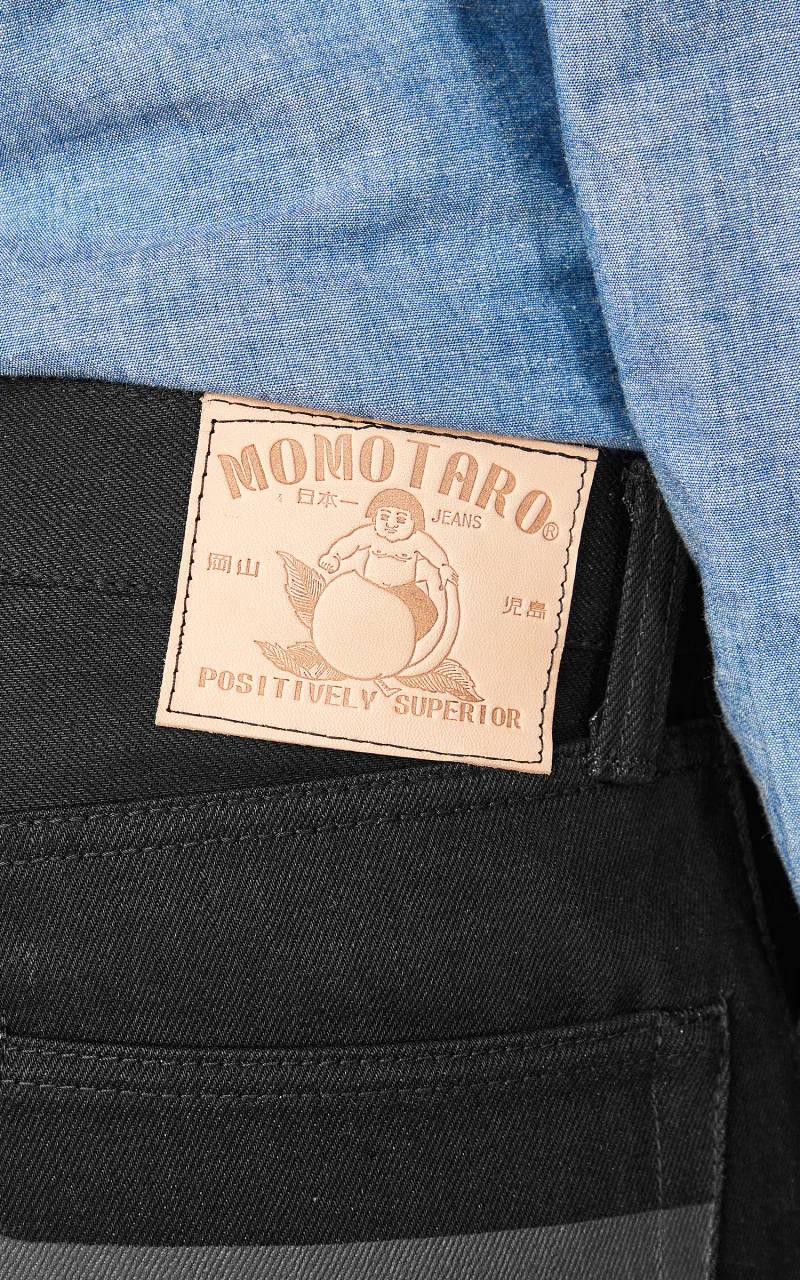 Momotaro Jeans B0306-SP Zimbabwe Cotton Black x Black GTB 15.7oz - Image 8