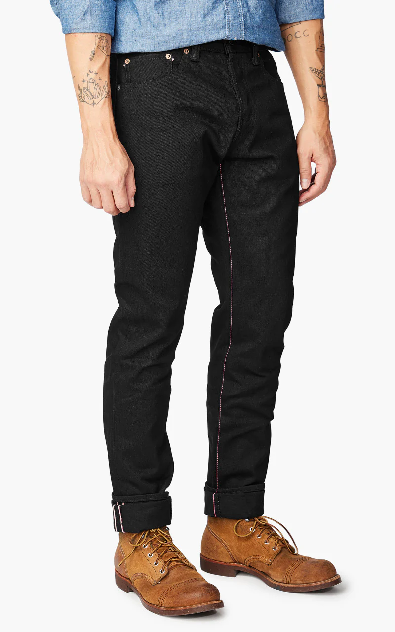 Momotaro Jeans B0405-SP Zimbabwe Cotton Black x Black GTB 15.7oz - Image 5