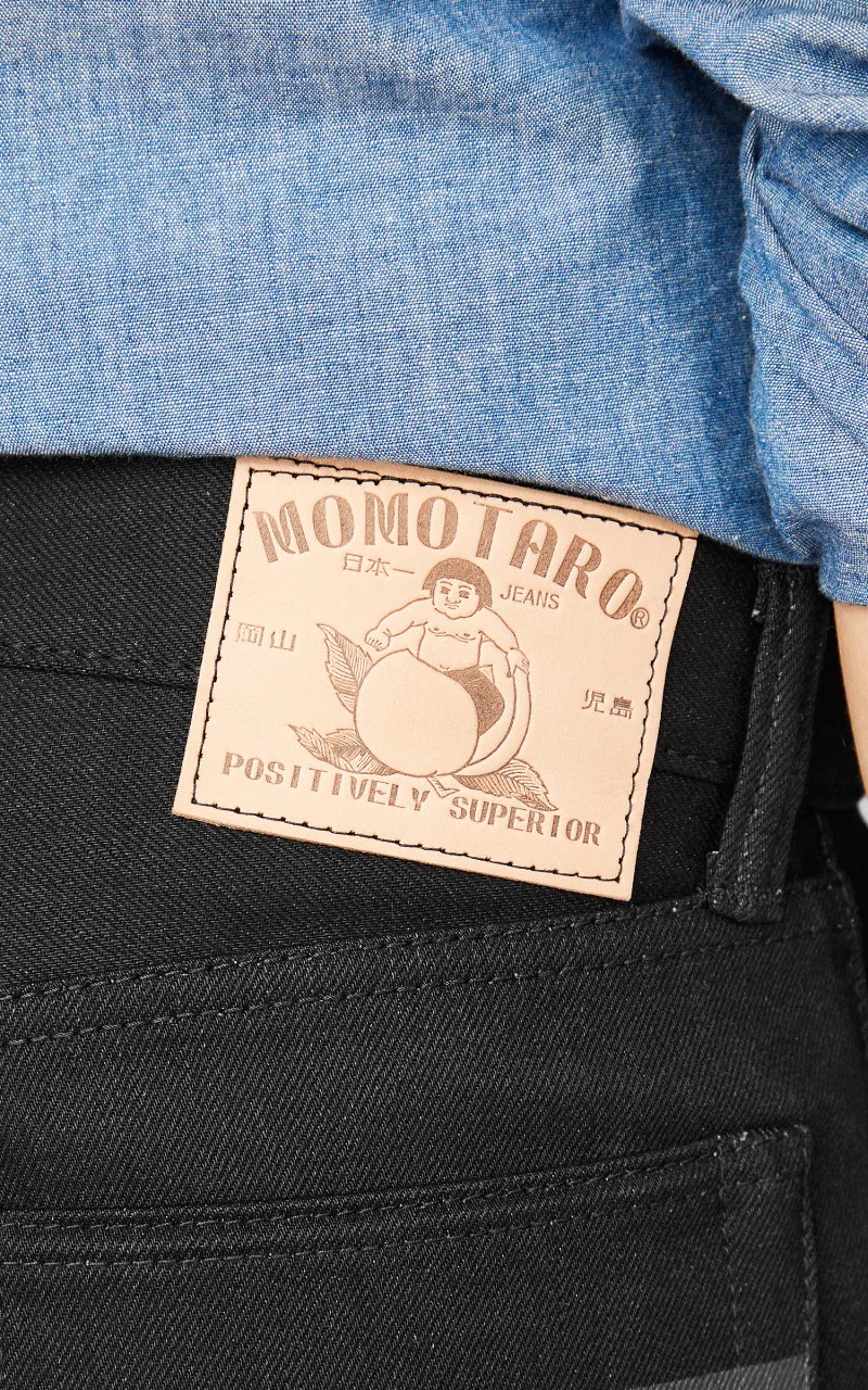 Momotaro Jeans B0405-SP Zimbabwe Cotton Black x Black GTB 15.7oz - Image 6