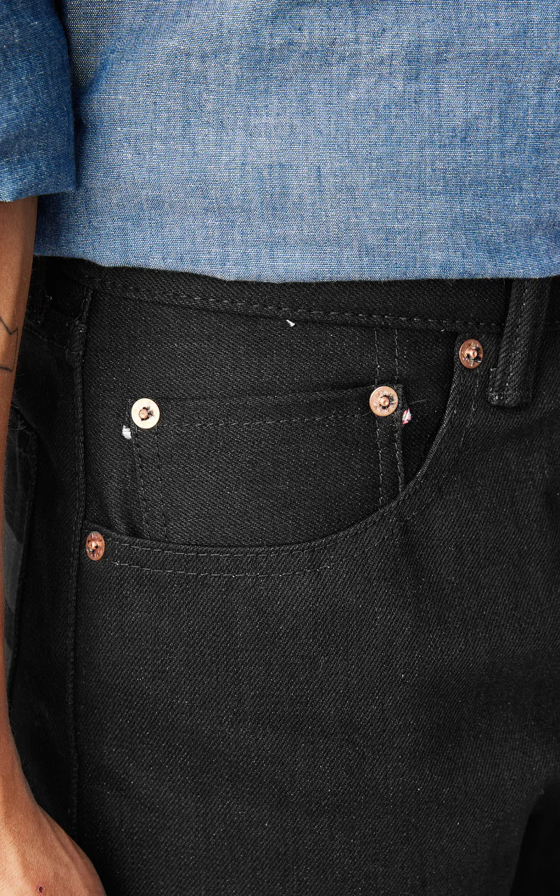 Momotaro Jeans B0405-SP Zimbabwe Cotton Black x Black GTB 15.7oz - Image 8
