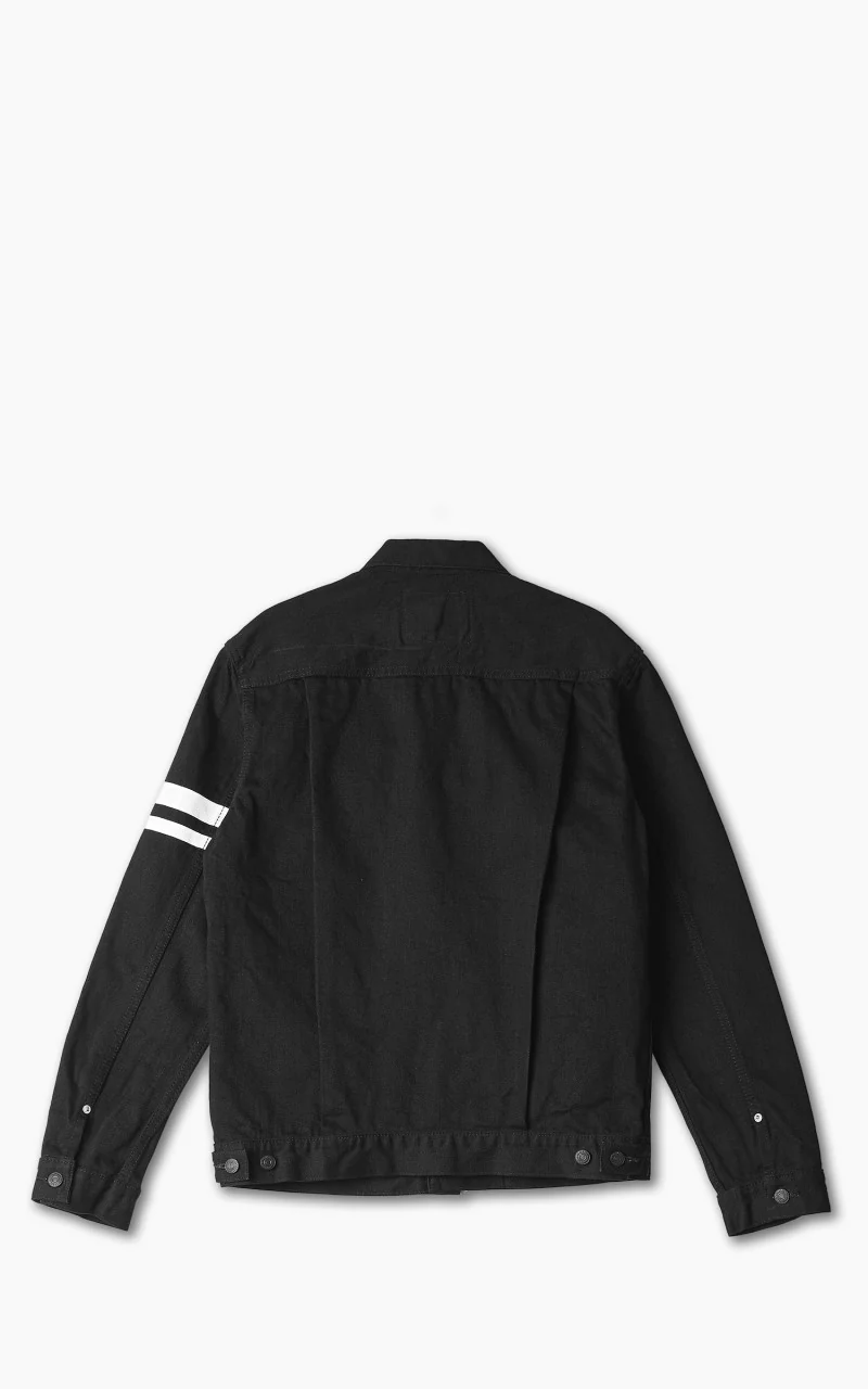 Momotaro Jeans B2105SP-5 GTB Denim Jacket Black 15.7oz - Image 6