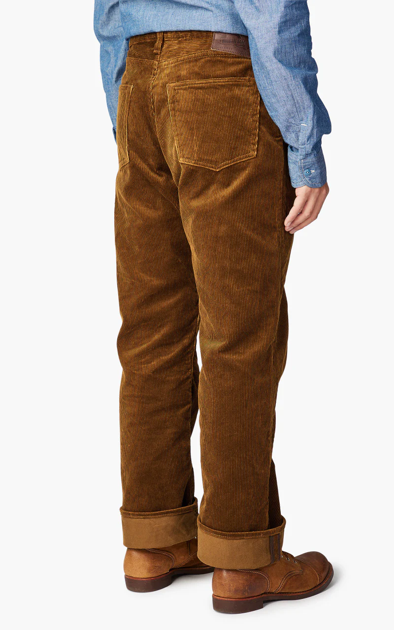 Momotaro Jeans Corduroy Wide Pants Brown - Image 6