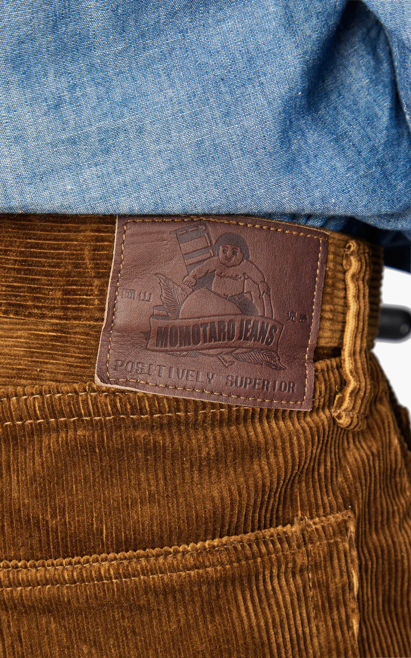 Momotaro Jeans Corduroy Wide Pants Brown - Image 7
