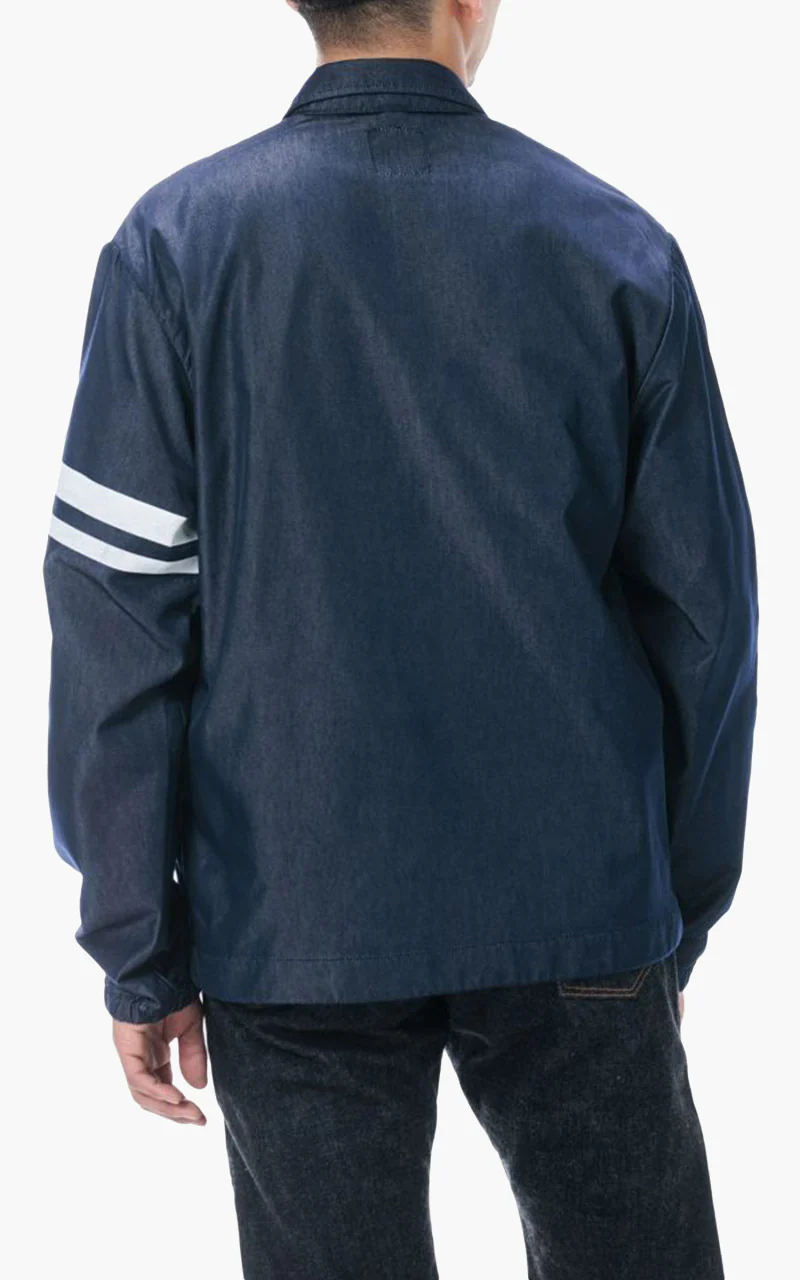 Momotaro Jeans Denim Coach Jacket GTB Indigo - Image 10