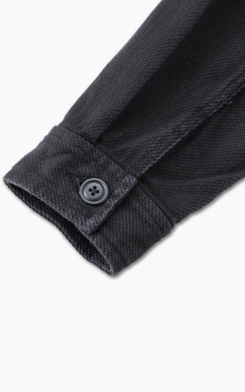 Momotaro Jeans GTB Black Dobby Military Jacket - Image 12