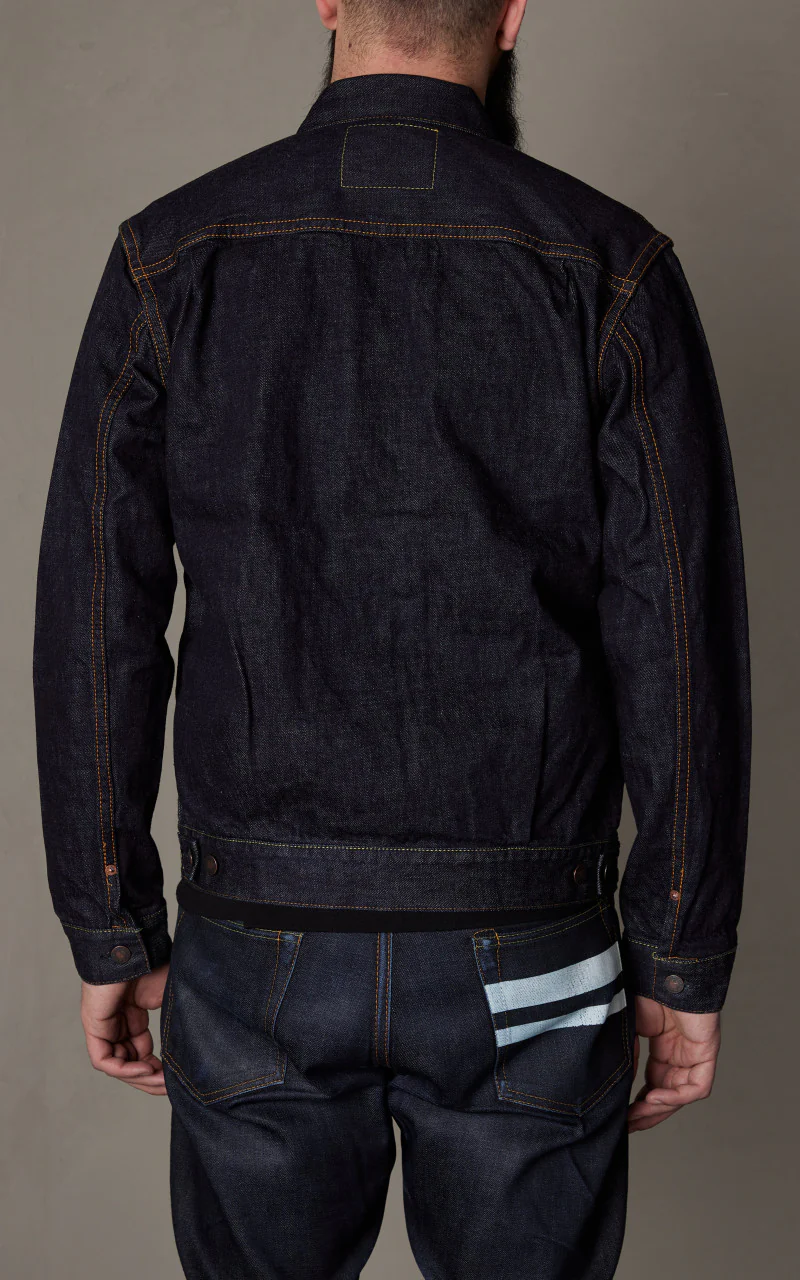 Momotaro Jeans MJ2103 Selvedge Denim Double Pocket Jacket Indigo 14.7oz - Image 7