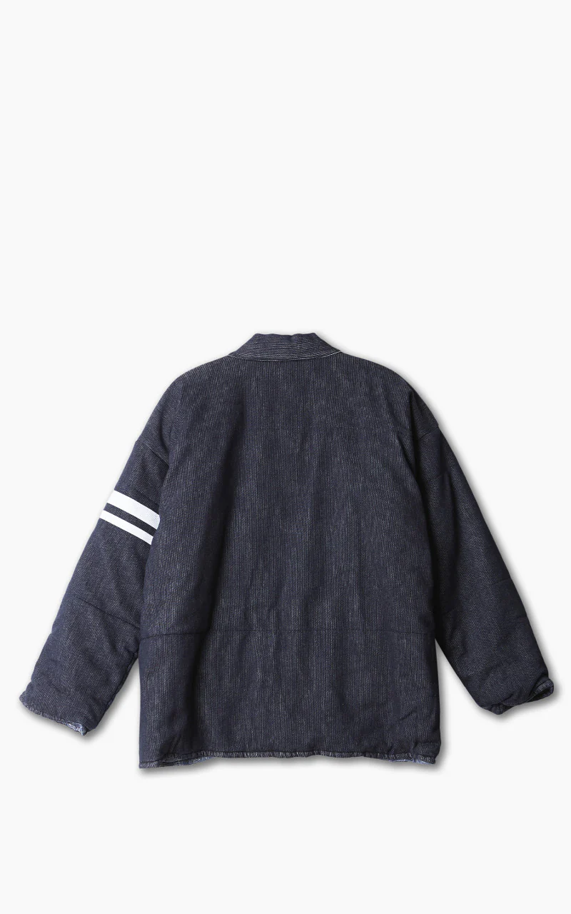 Momotaro Jeans MJK0020M23 Reversible Hanten Jacket Pique Indigo - Image 4